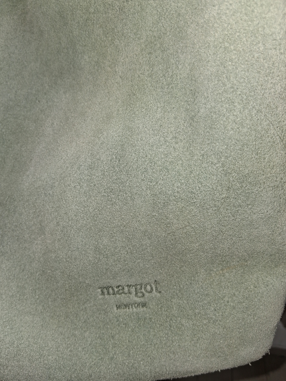 margot Mint Suede Hobo Shoulder Bag - Picture 2 of 3